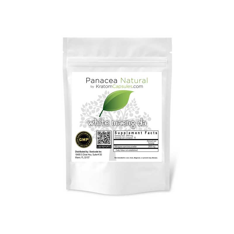 White Maeng Da Kratom Powder Sample
