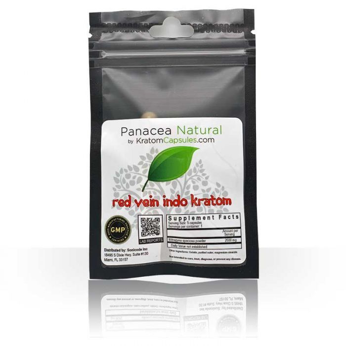 Red Vein Indo Kratom 5 Capsules Sample